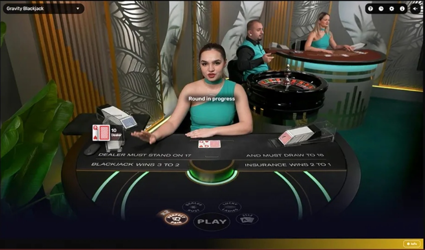 Gravity Blackjack game