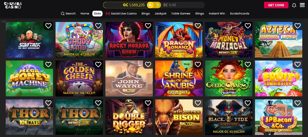 Chumba Casino slots